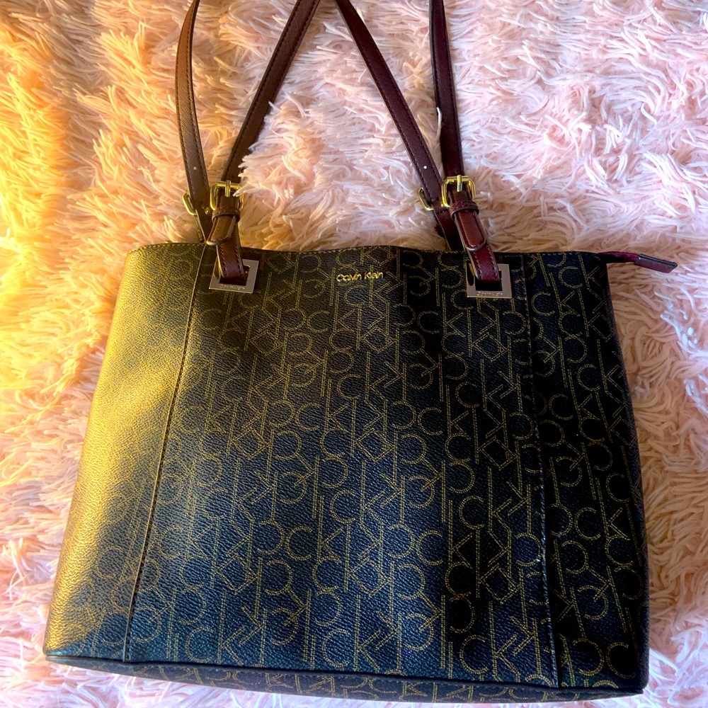 CK Monogram Bag - Brown